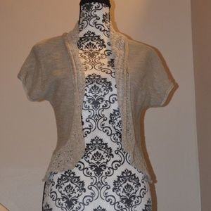 Tan Short Sleeve Sweater